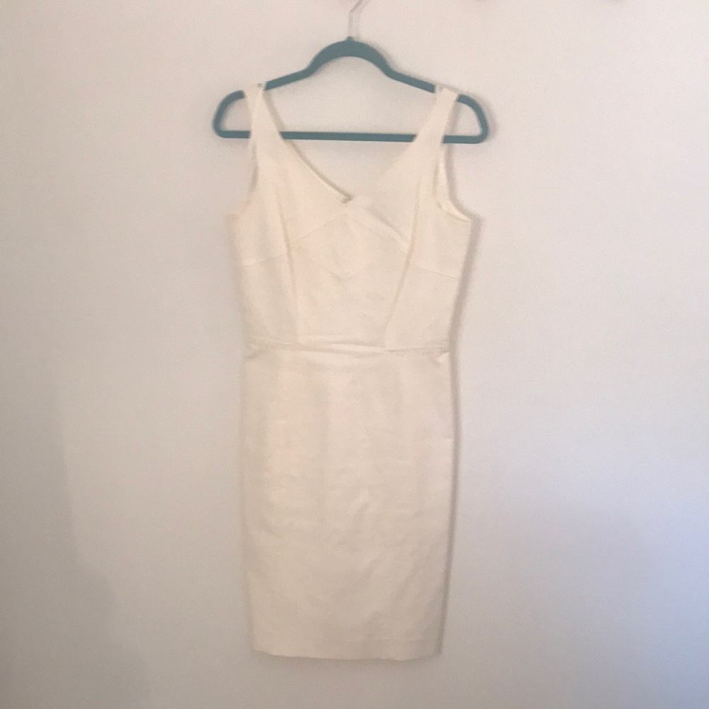 Antonio Melani, light cream tailored dress